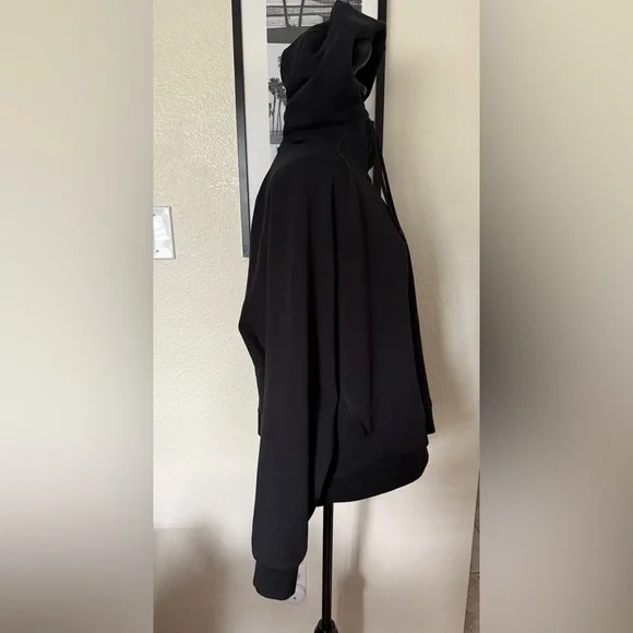 Women’s Old Navy Active Dynamic Fleece Full-Zip Black Hoodie Sweatshirt - Picture 4 of 9